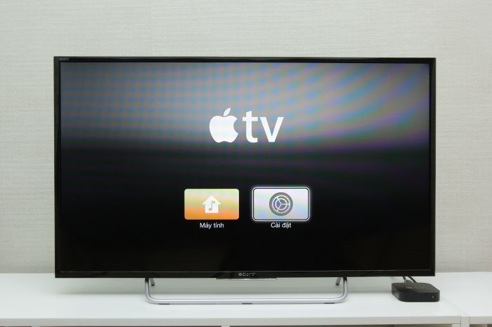 Sau đ&oacute; tivi sẽ hiển thị giao diện của Apple Tivi